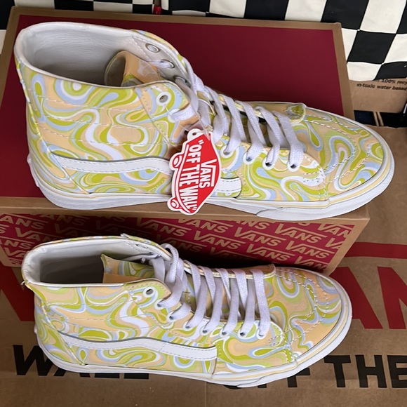 Vans Sk8-Hi Tapered Swirl Lime Cream WMNS sneakers - Picture 3 of 16